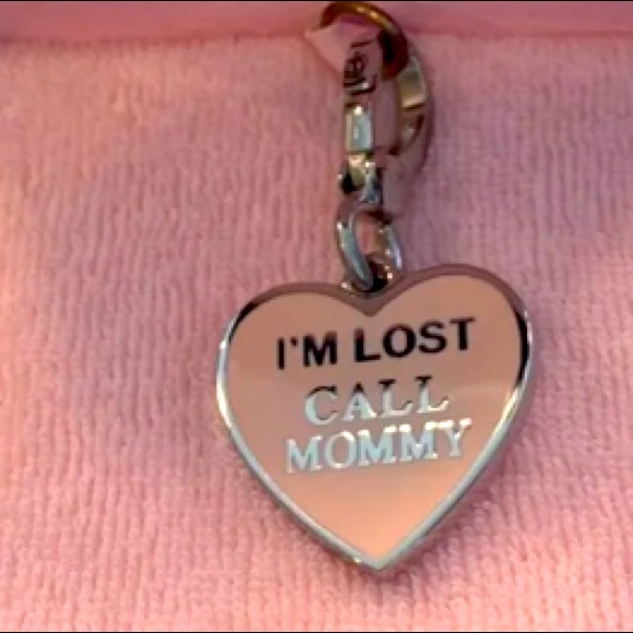 SOLD Juicy Couture I’M LOST CALL MOMMY DOG TAG CHARM Engravable NEW IN BOX - Picture 2 of 6